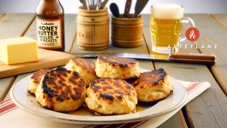 Alabama Honey Butter Grilled Biscuits