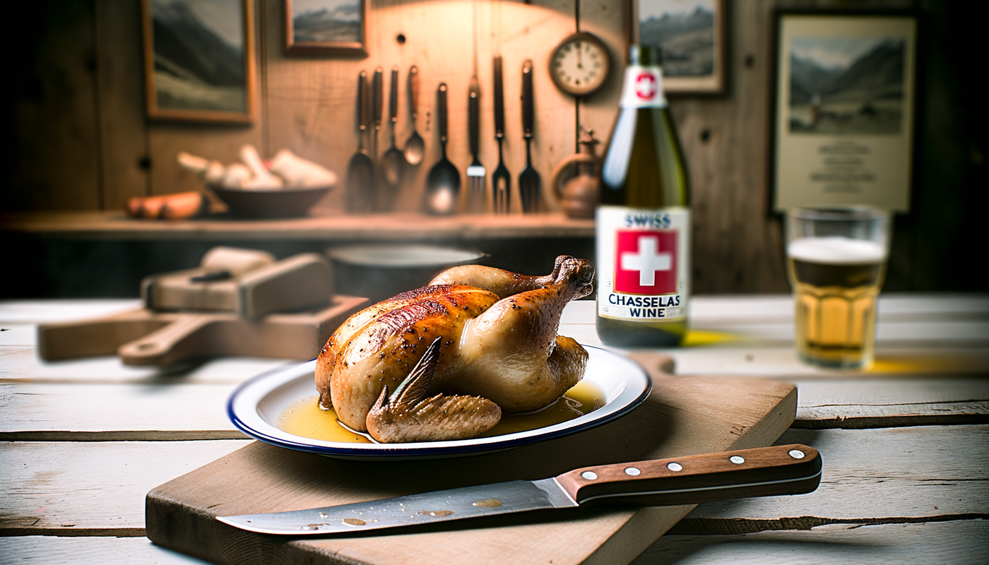 Swiss Chasselas Wine Chicken Grilled to Perfection