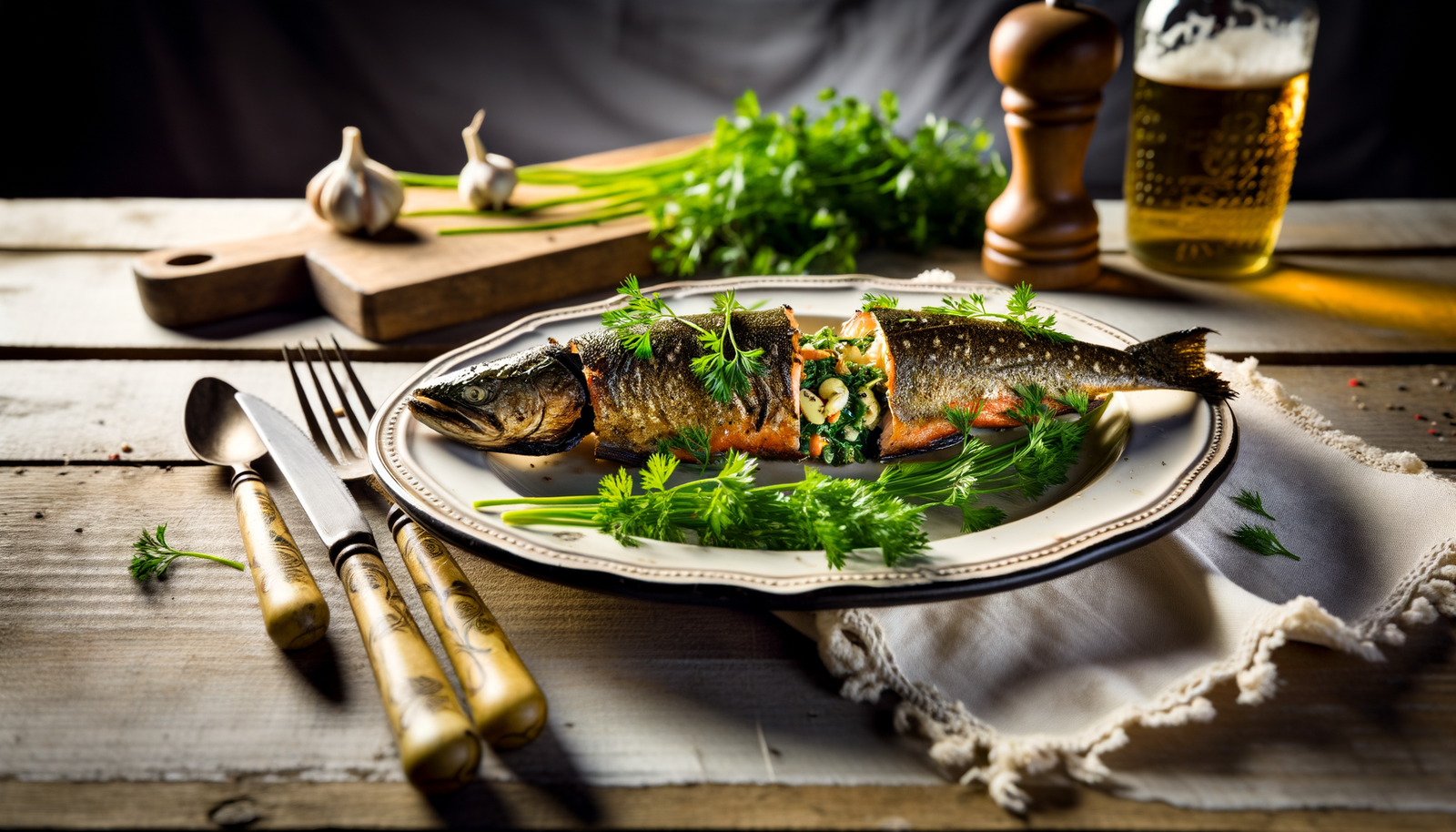 Polish Grilled Trout with Herbs