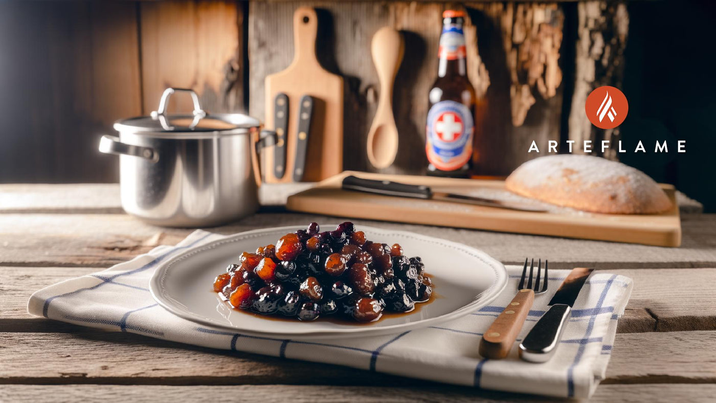 Swiss Alpine Berry Compote Grilled to Perfection