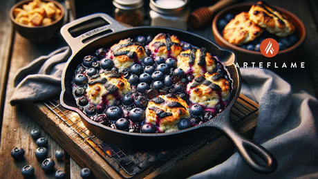 Grilled Blueberry Cobbler Recipe | Arteflame Grill Desserts