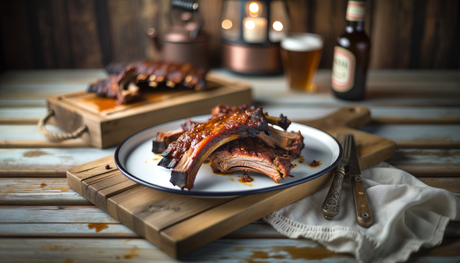 Alaskan Hickory-Smoked Bear Ribs on Arteflame Grill