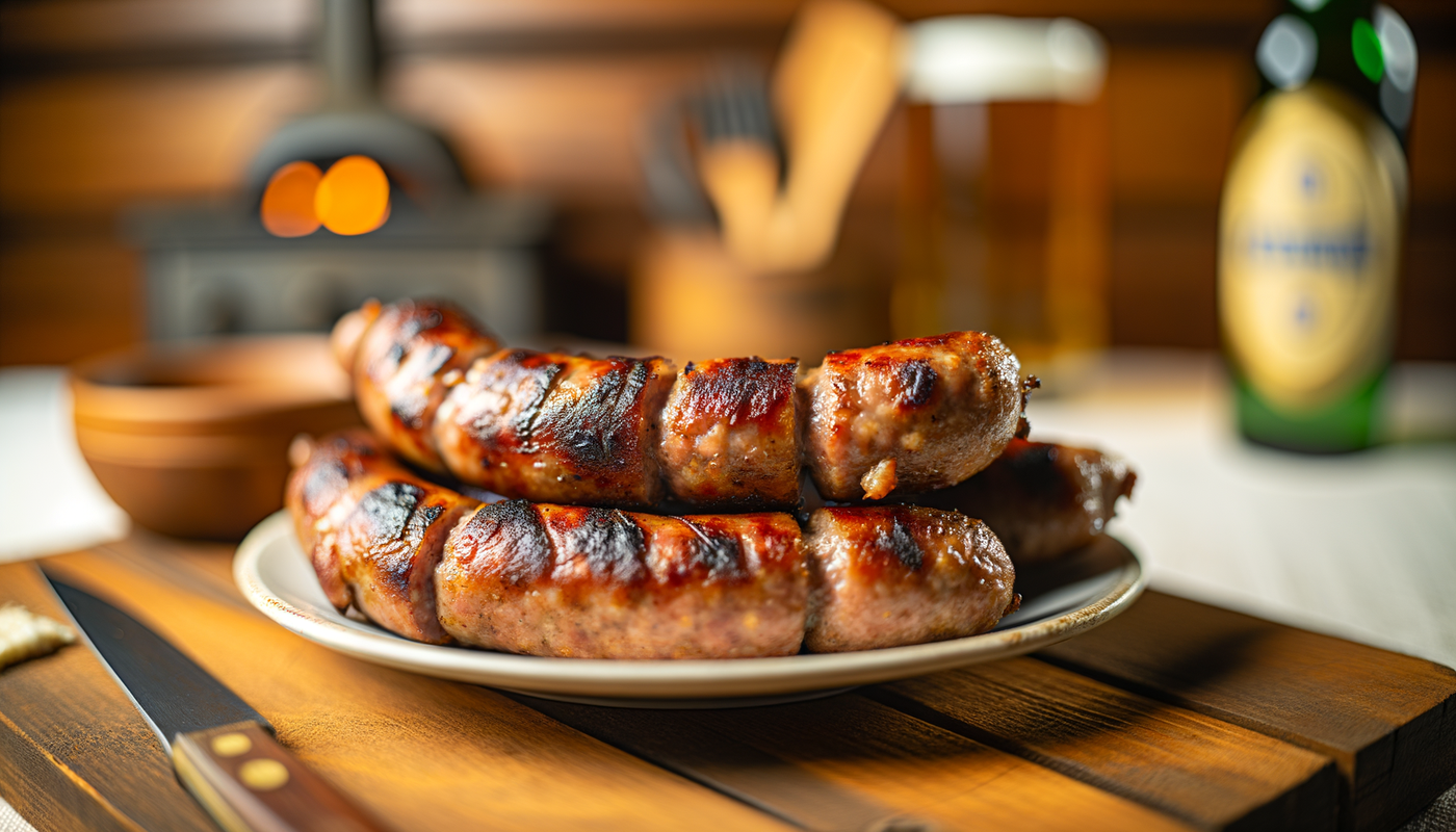 Grilled Albanian Korça Sausage on Arteflame Grill