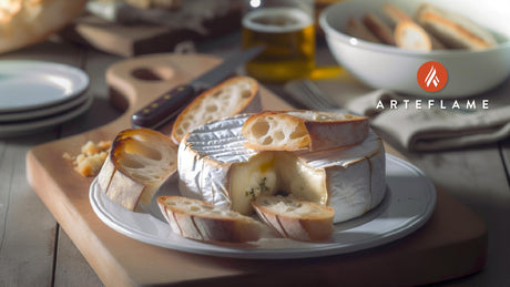 Belgian Winter Grilled Camembert with Crusty Bread