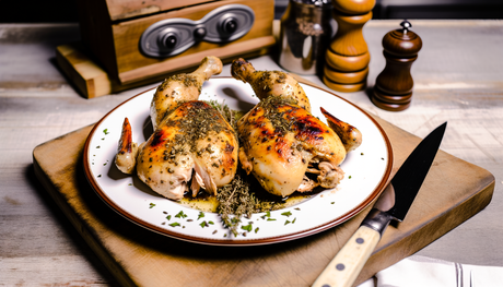 French Grilled Spatchcock Chicken with Herbes de Provence