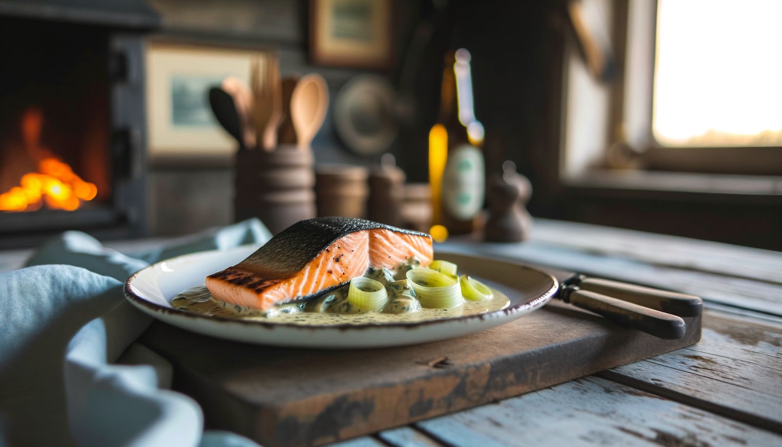 Finnish Lohikeitto-Inspired Grilled Salmon