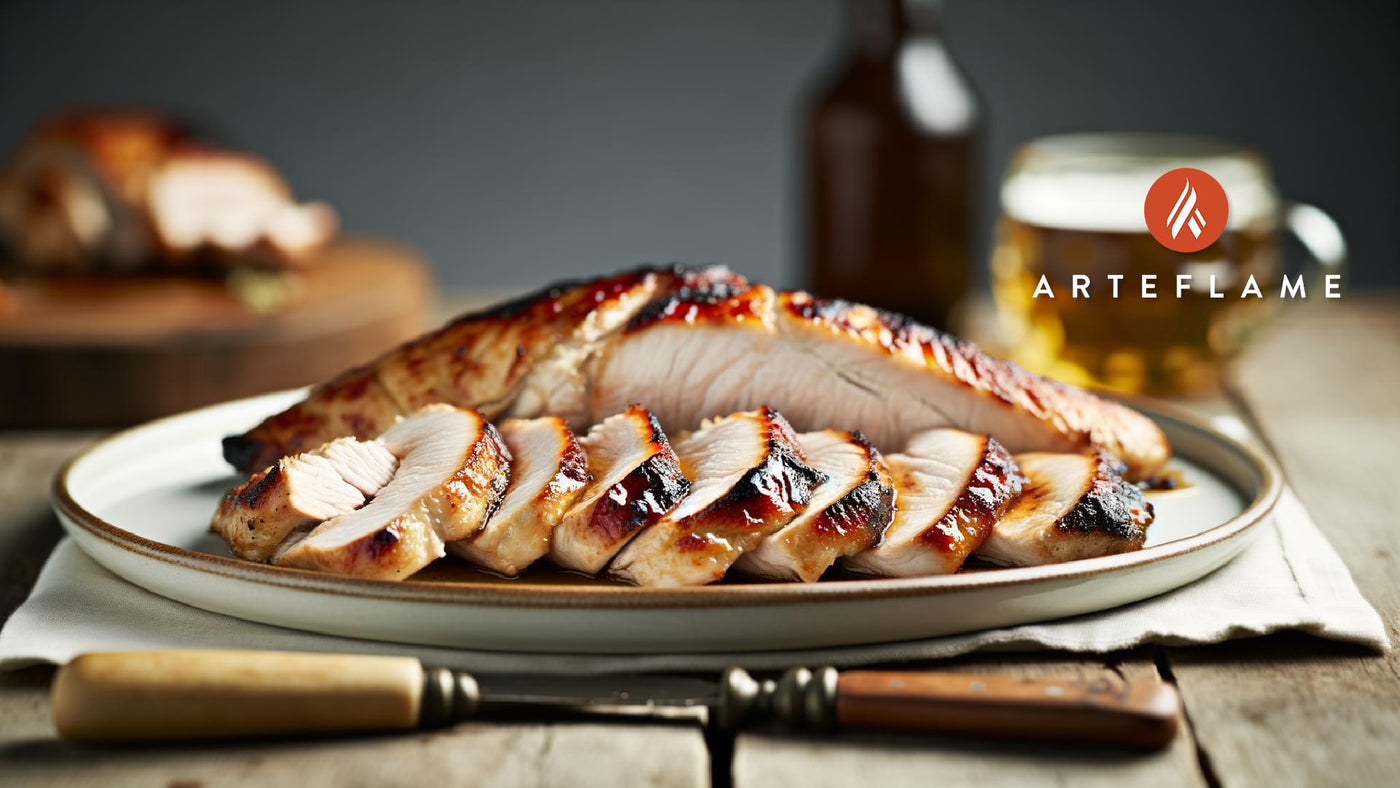 Grilled Alaskan Wild Turkey Breast on Arteflame