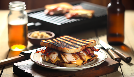 Grilled Kentucky Hot Brown Sandwich