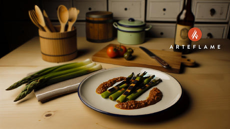 Spanish Grilled Calcots with Romesco Sauce