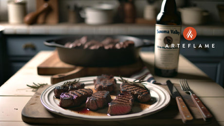 Sonoma Valley Wine-Marinated Steaks on the Arteflame Grill