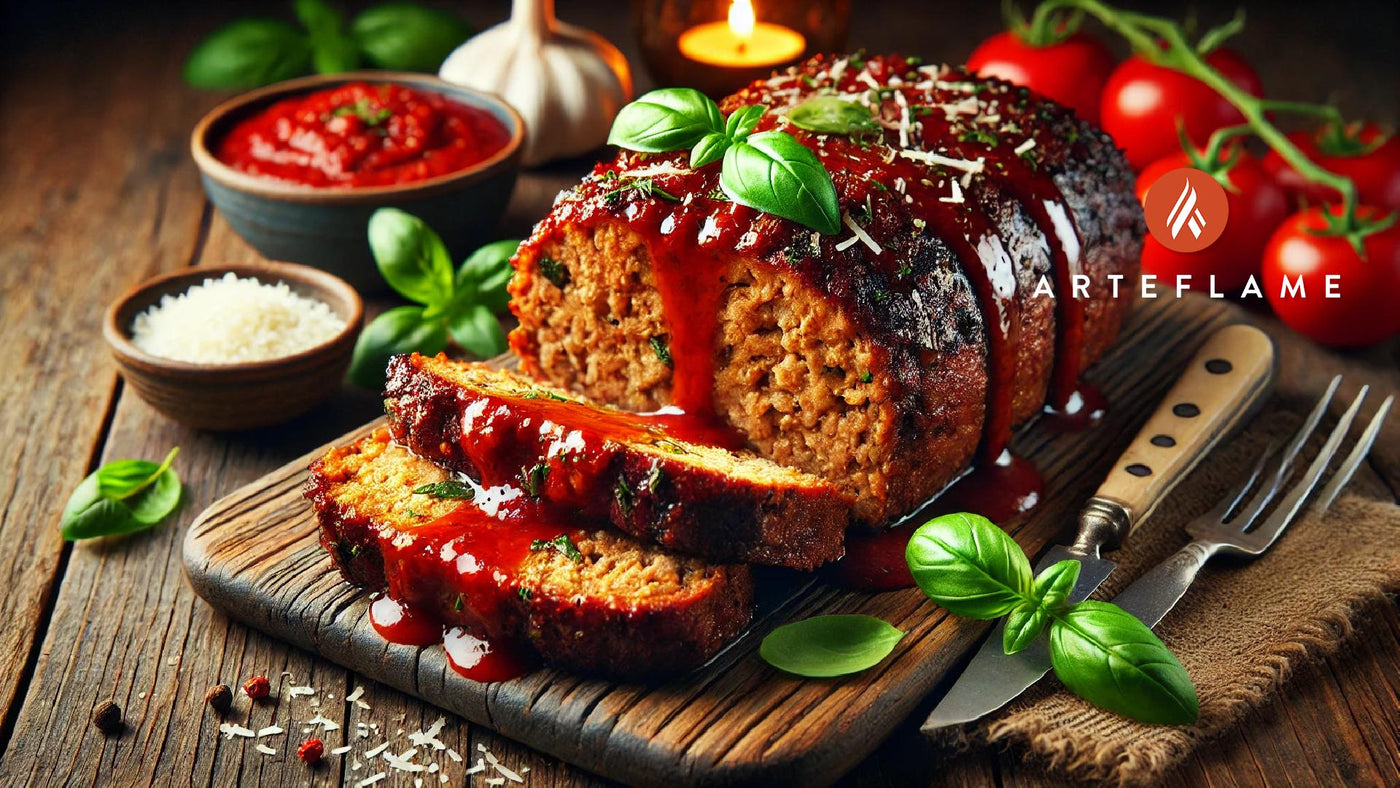 Grilled Italian-Style Meatloaf on the Arteflame Grill