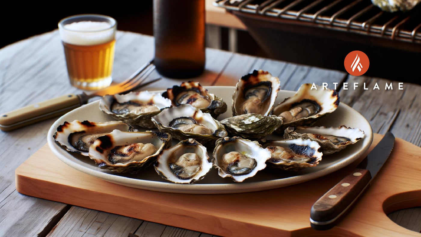 Hot Buttered Grilled Connecticut Oysters