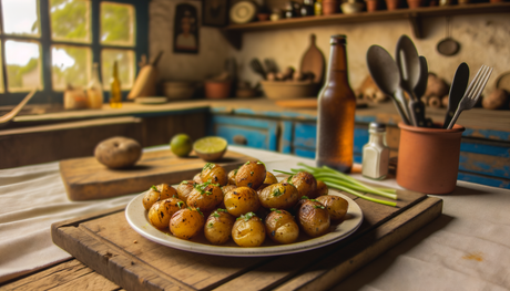 Mexican Grilled Baby Potatoes with Garlic & Herbs