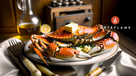 Grilled California Dungeness Crab with Butter