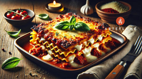 Grilled Lasagna with Ragu &amp; Béchamel Sauce on the Arteflame Grill