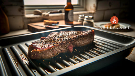 British Grilled Garlic and Black Pepper Steak