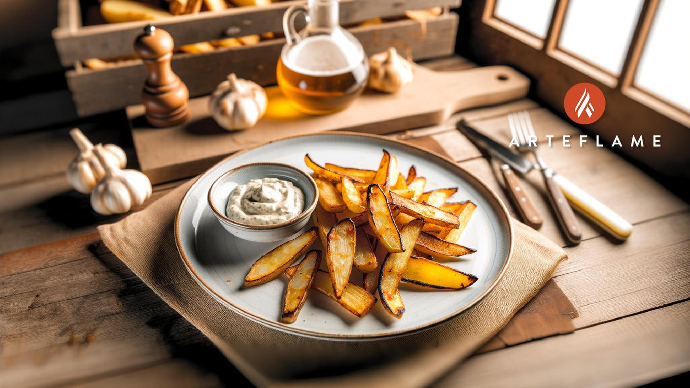 Dutch Grilled Celeriac Fries with Garlic Aioli