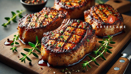 Hickory-Seasoned Pork Chops on the Grill