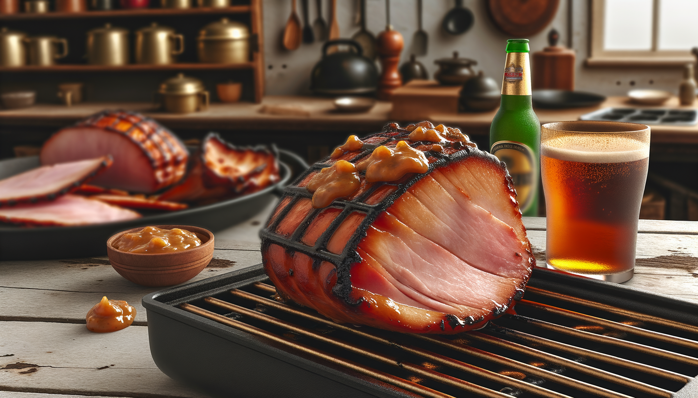 Georgia Char-Grilled Country Ham with Honey Mustard Glaze