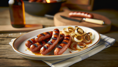 Spicy Dutch Sausage Grill with Grilled Onions