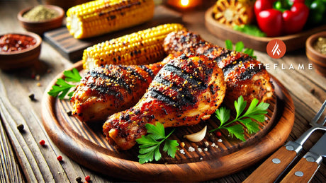 Grilled Chicken Drumsticks with Mesquite Seasoning