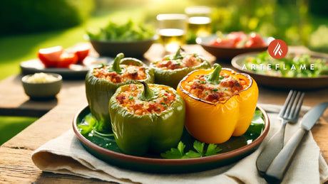 Perfectly Grilled Stuffed Peppers Recipe on the Arteflame Grill