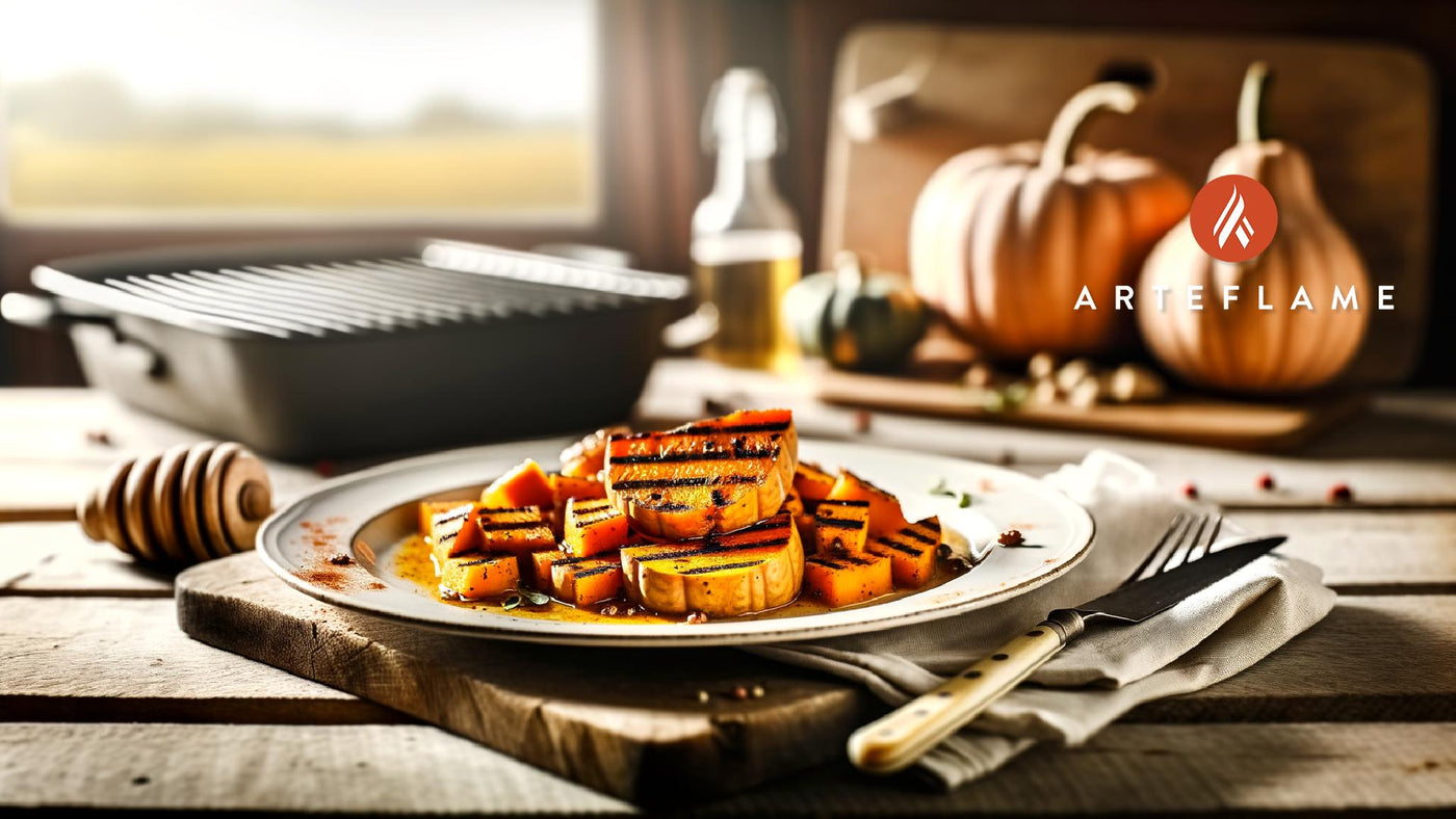 California Grilled Pumpkin with Spiced Honey
