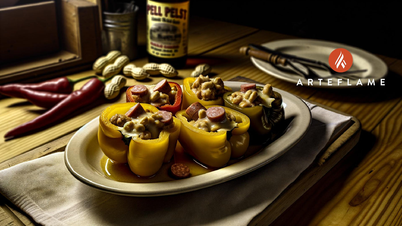 South Carolina Boiled Peanut-Stuffed Peppers