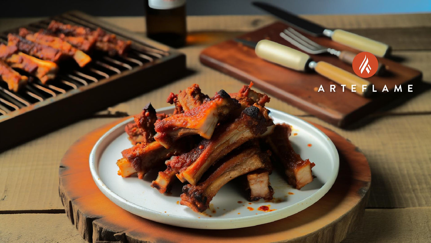 Korean Spicy Grilled Pork Ribs (Bulkalbi) on Arteflame