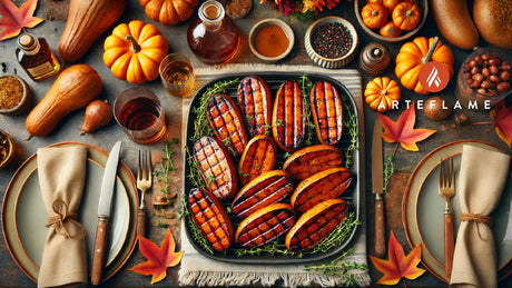 Bourbon-Glazed Yams on the Arteflame Grill