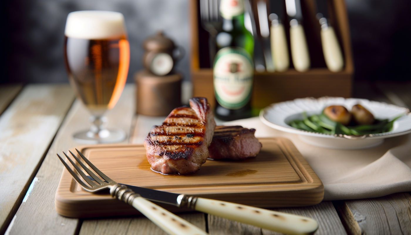 Whiskey-Marinated Irish Pork Chops on the Arteflame