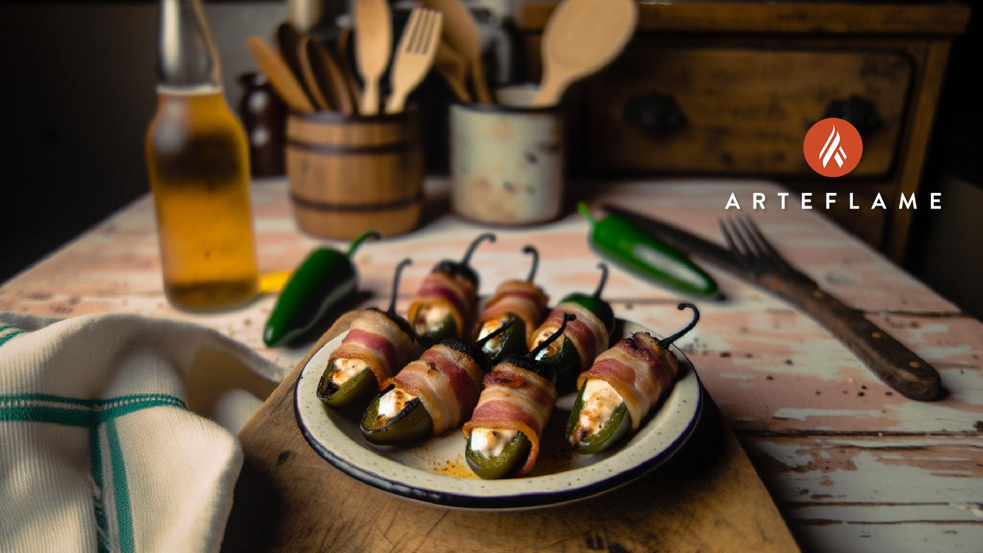Mexican Grilled Jalapeño Poppers with Bacon & Cheese