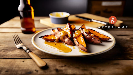 Grilled Idaho Sweet Potatoes with Maple Butter