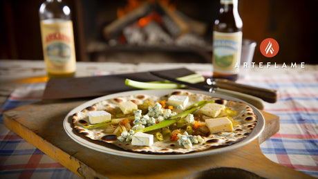 Arkansas Open-Fire Grilled Flatbreads with Local Cheeses