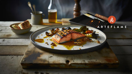 Scottish Salmon with Mustard and Honey Glaze