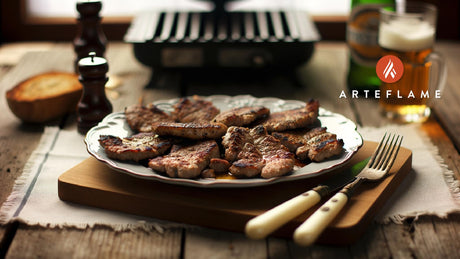 Polish Grilled Veal Cutlets on Arteflame Grill