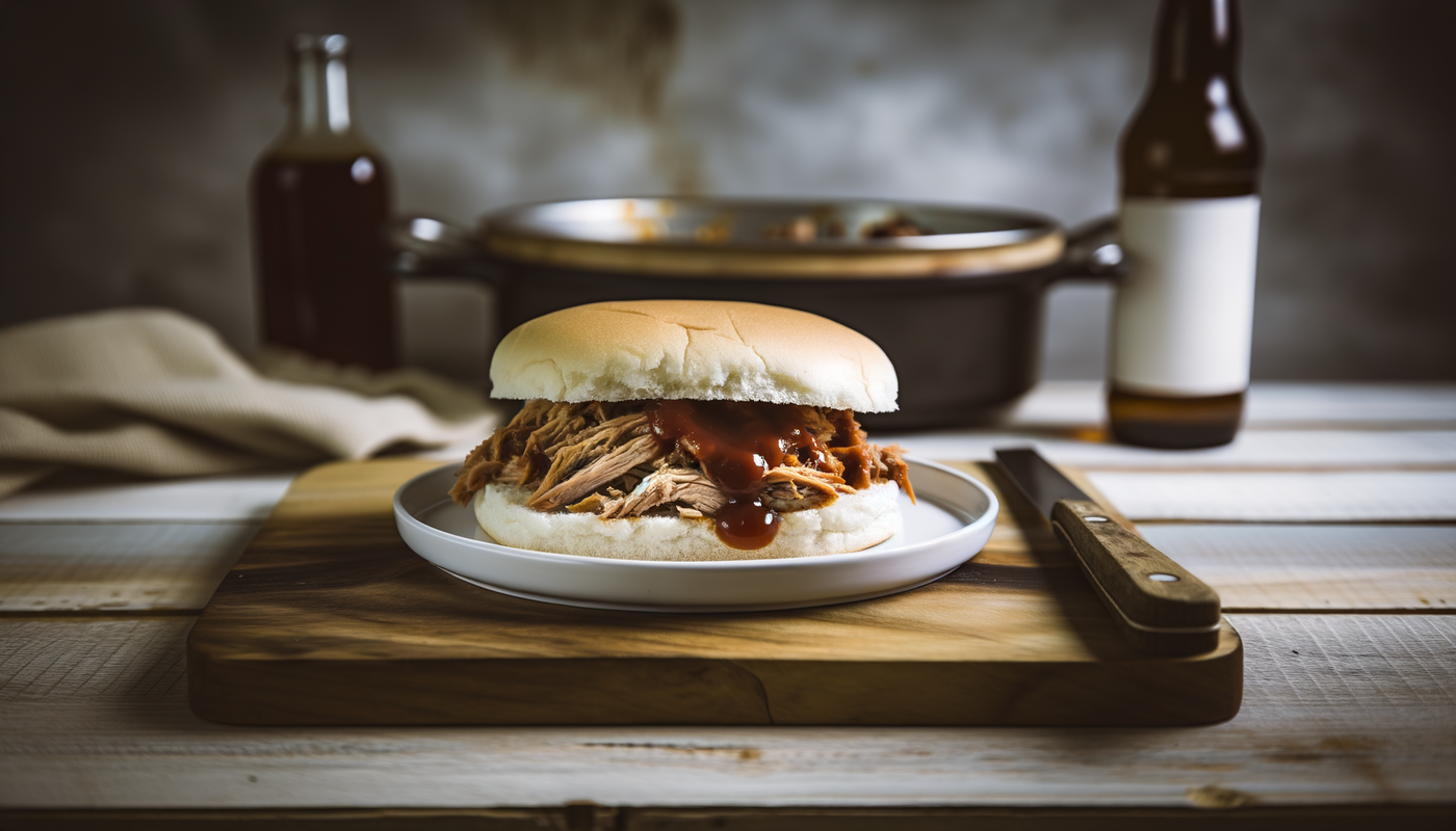 Indiana BBQ Pulled Pork Sandwich on Arteflame Grill