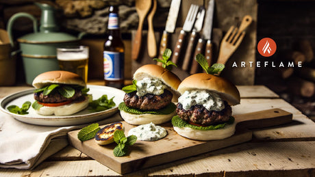 Welsh Lamb Burgers with Minted Yoghurt
