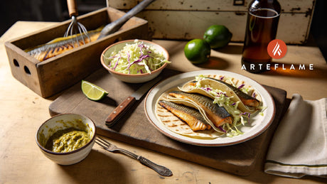 Colorado Grilled Trout Tacos with Chipotle-Lime Sauce