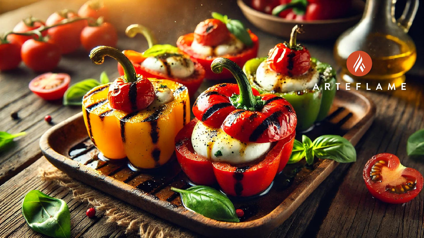Grilled Caprese Stuffed Peppers on the Arteflame Grill