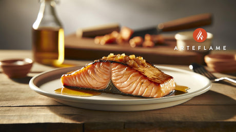 Michigan Grilled Salmon with Maple Dijon Glaze