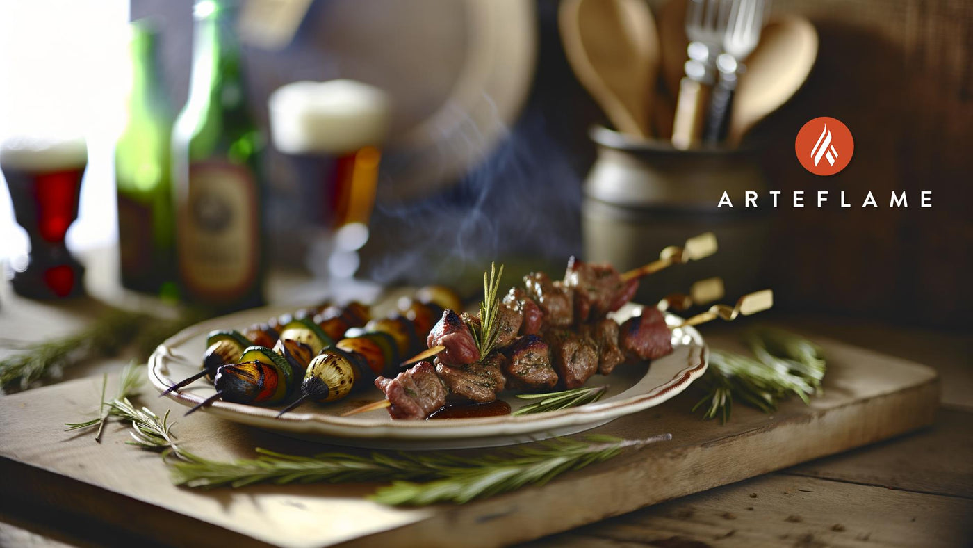 Belgian-Style Wild Boar Skewers with Rosemary