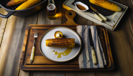 Kansas Grilled Corn on the Cob with BBQ Butter