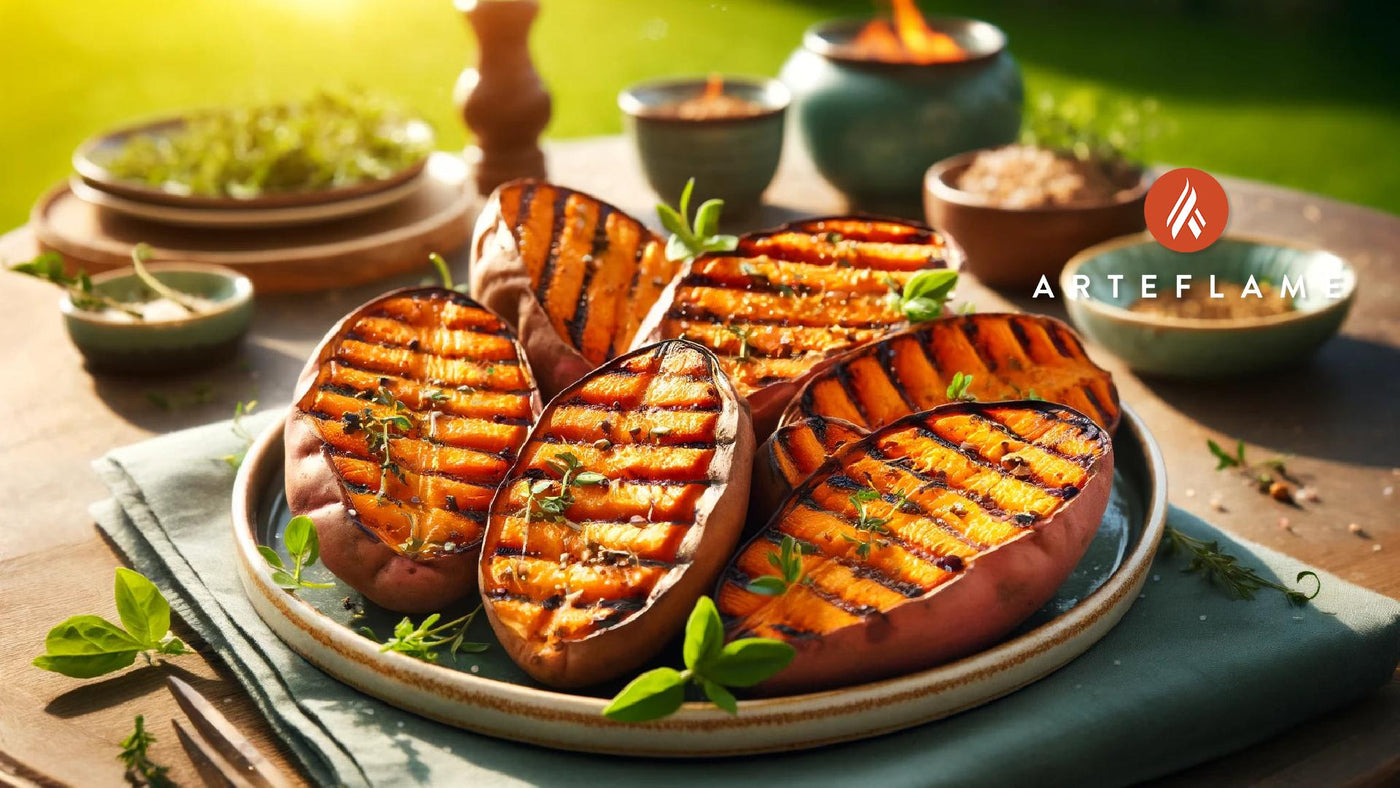 Perfectly Grilled Baked Sweet Potatoes on the Arteflame Grill