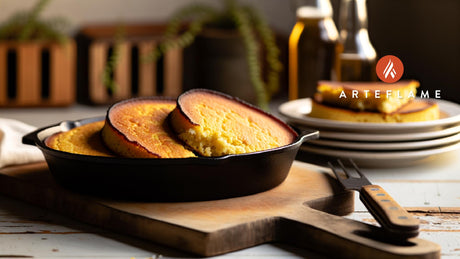 Georgia Cast Iron Skillet Cornbread on the Arteflame Grill