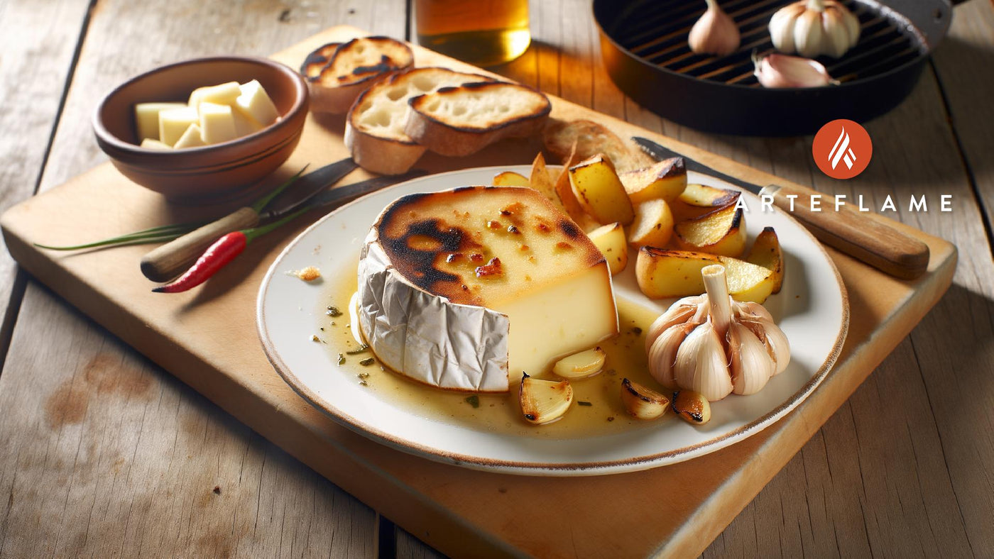 French Grilled Mont d'Or Cheese with Garlic