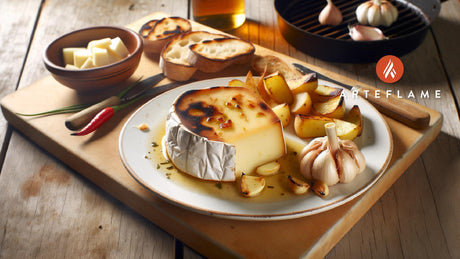 French Grilled Mont d'Or Cheese with Garlic