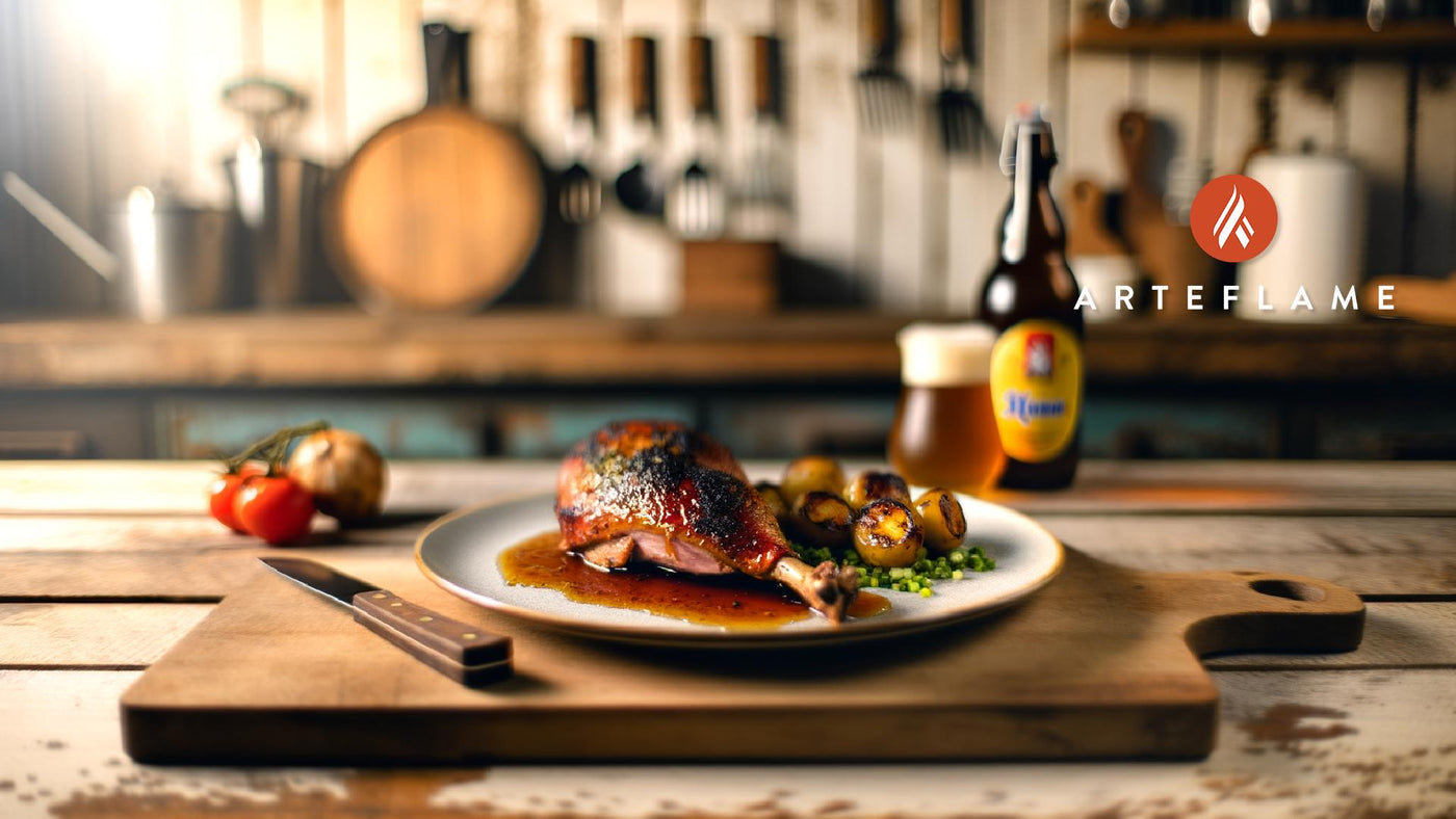 Grilled Belgian Beer-Glazed Pheasant