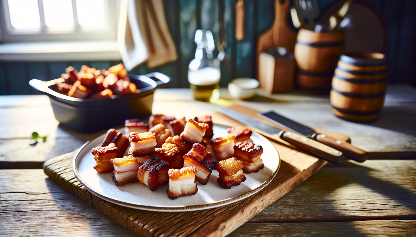 Danish Crispy Pork Belly Bites on Arteflame Grill