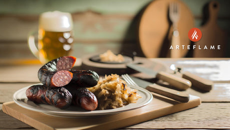 Austrian Crispy Grilled Blood Sausage with Sauerkraut
